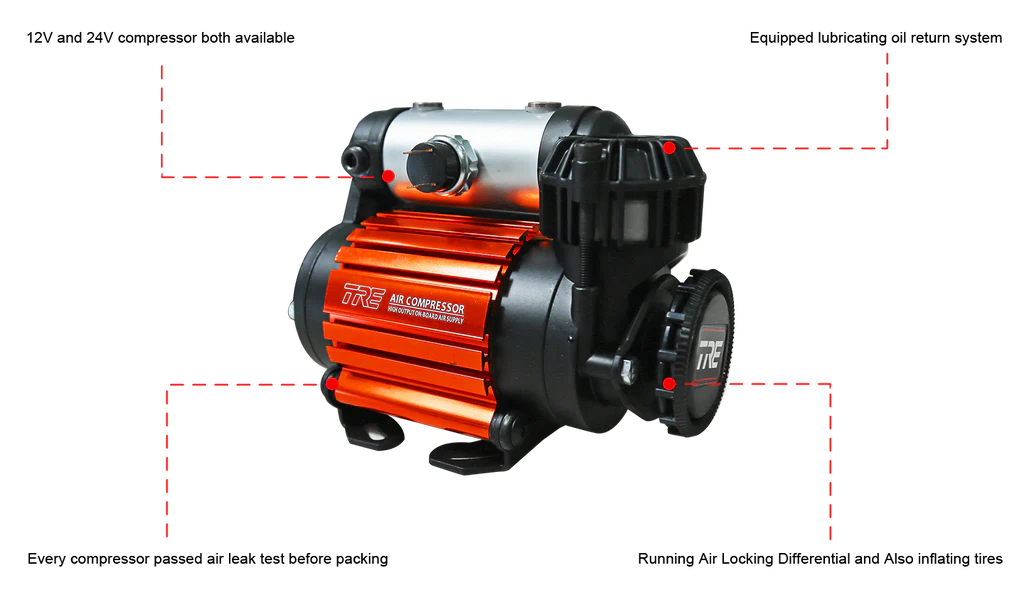 12V Air Compressor for Locker | High-Performance Differential Air Locker Compressor