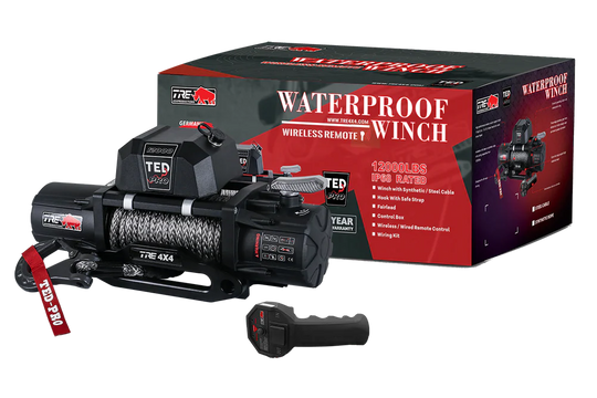 TRE TED 12000LBS Synthetic Rope Winch