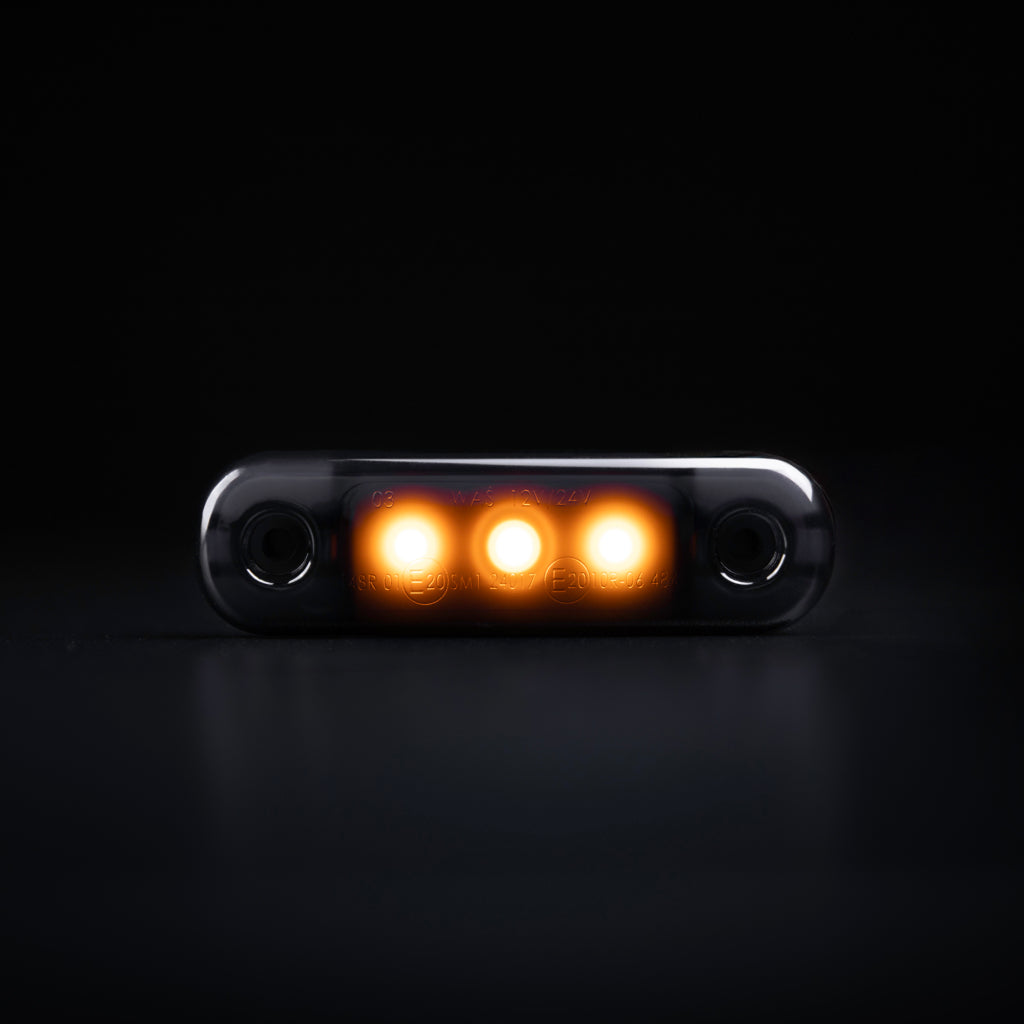 Dark Knight Super Dark Slim Amber Sidemarker