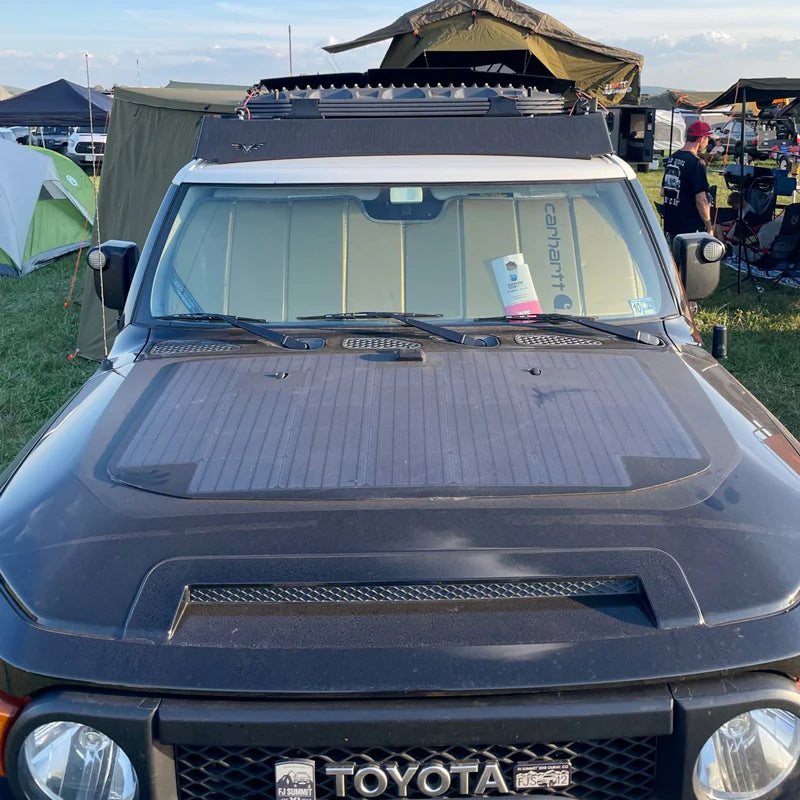Toyota FJ Cruiser LensunSolar 105W Hood Solar Panel