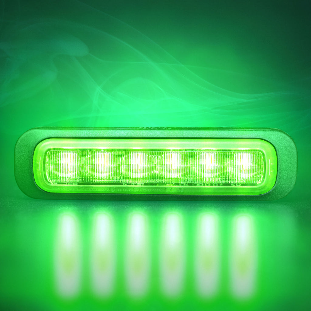 DARK KNIGHT STROBE LIGHT GREEN 6 LED