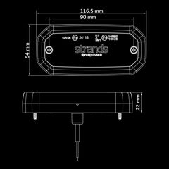 FOR9T SCALE AMBER SIDE MARKER