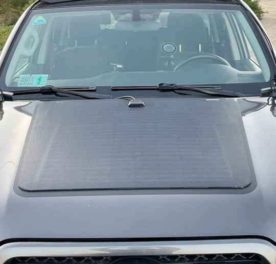 J150 hood-mounted solar panel