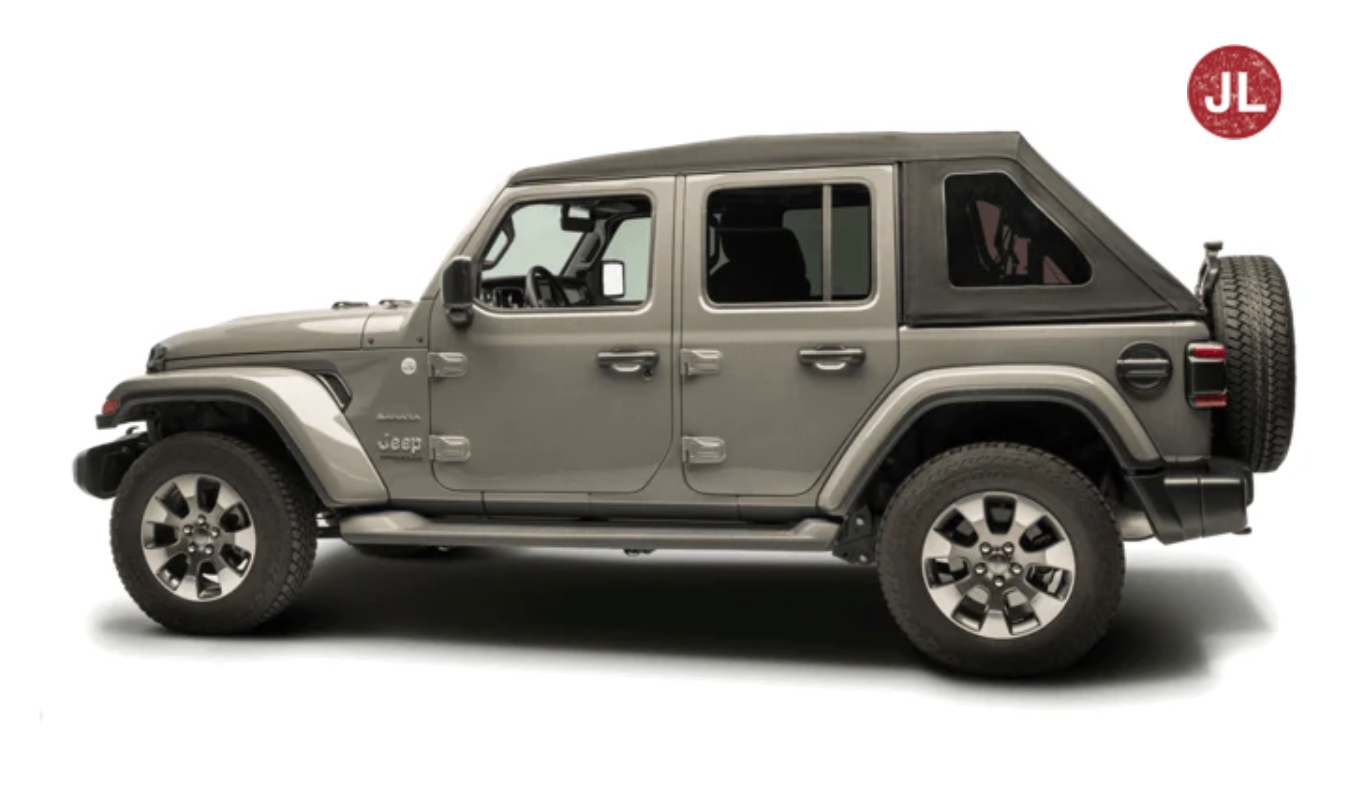 JL 4 Door Fastback in black