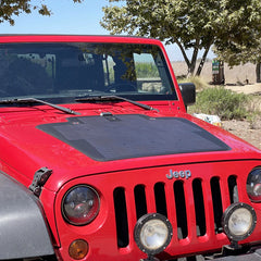 Jeep Wrangler JK hood solar panel