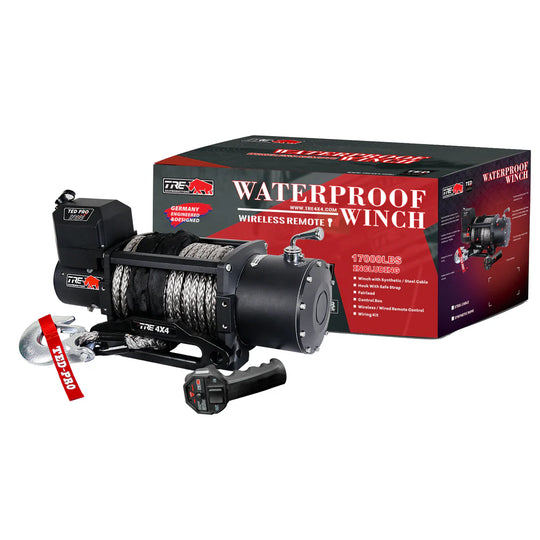 TRE TED Winch   17000LBS Steel Cable