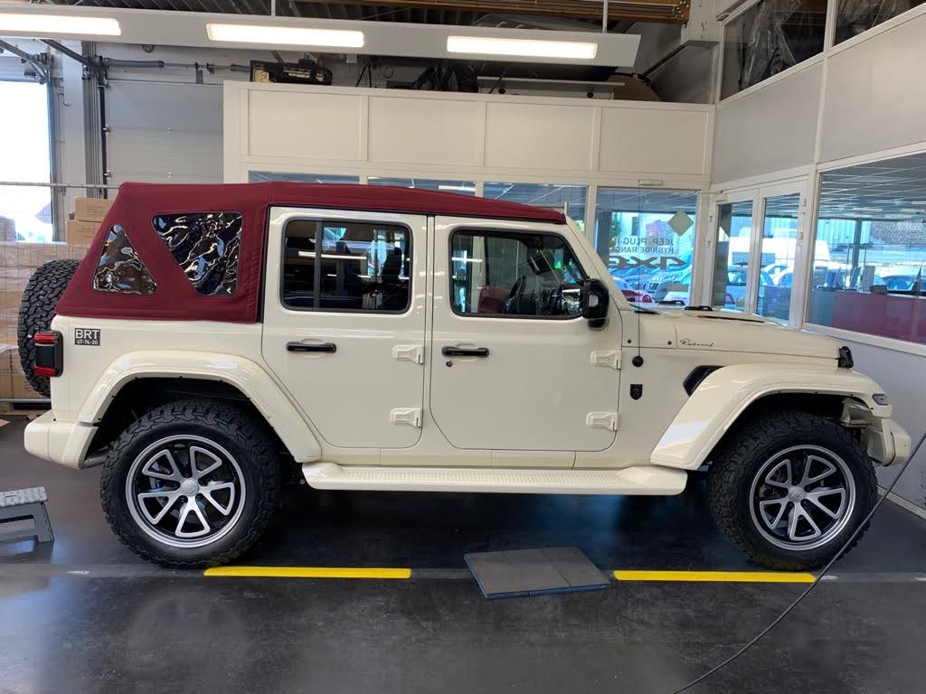 burgundy Jeep top