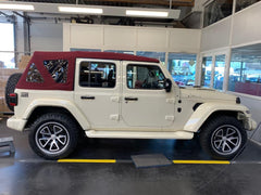 burgundy Jeep top